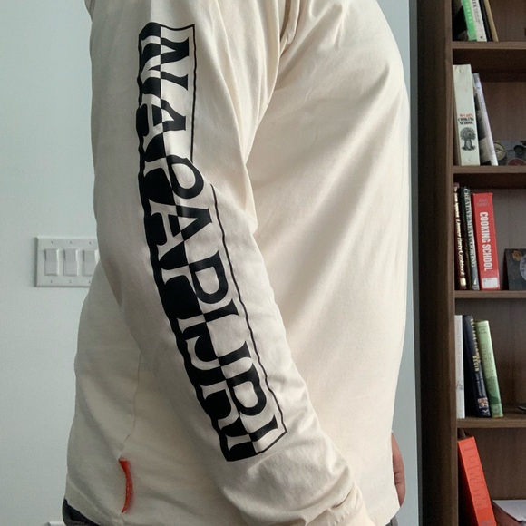 Cream t-shirt Vans x Napapijri size XL long sleeve - Picture 7 of 8